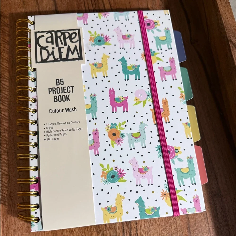 Carpe Diem B5 llama Project Book‎ | NWT